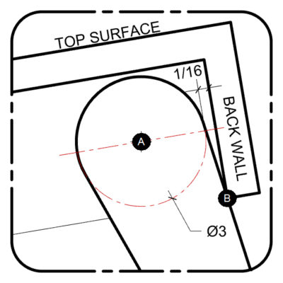 Drawn dimensions exaggerated for clarity