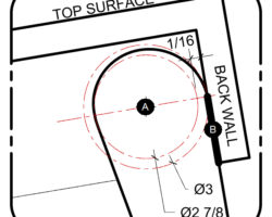 Drawn dimensions exaggerated for clarity